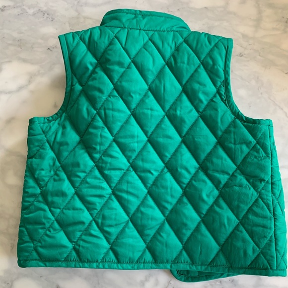 Janie and Jack green quilted vest - Picture 2 of 3